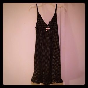 Sexy black n pink poka dot nighty